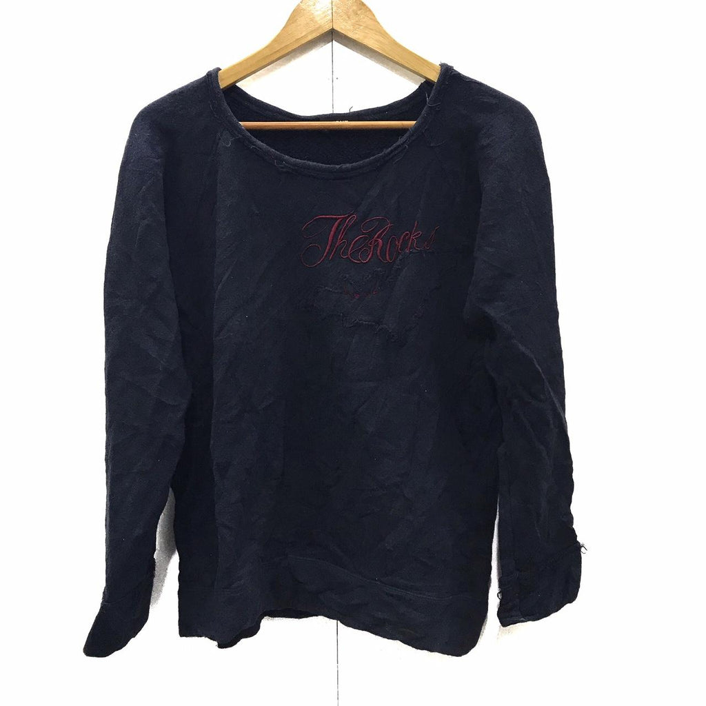 The Rock Shirt by OZONE ROCK Spell Out Big Logo Women Sweatshirt Jumper