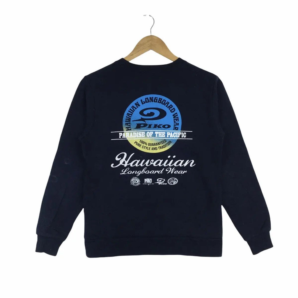 Vintage PIKO SURFING Beach Summer Crewneck Sweater Sweatshirt Pullover