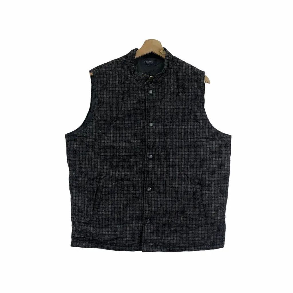 Vintage BURBERRY LONDON PRORSUM Plaids Nova Check Vest Jacket Golf Collection Outdoor Camper