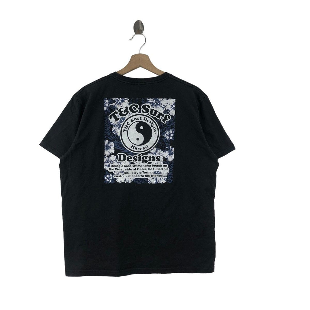 TOWN COUNTRY DESIGNS T&C Surf Makaha Beach Tee Shirt Backhit Summer Beach