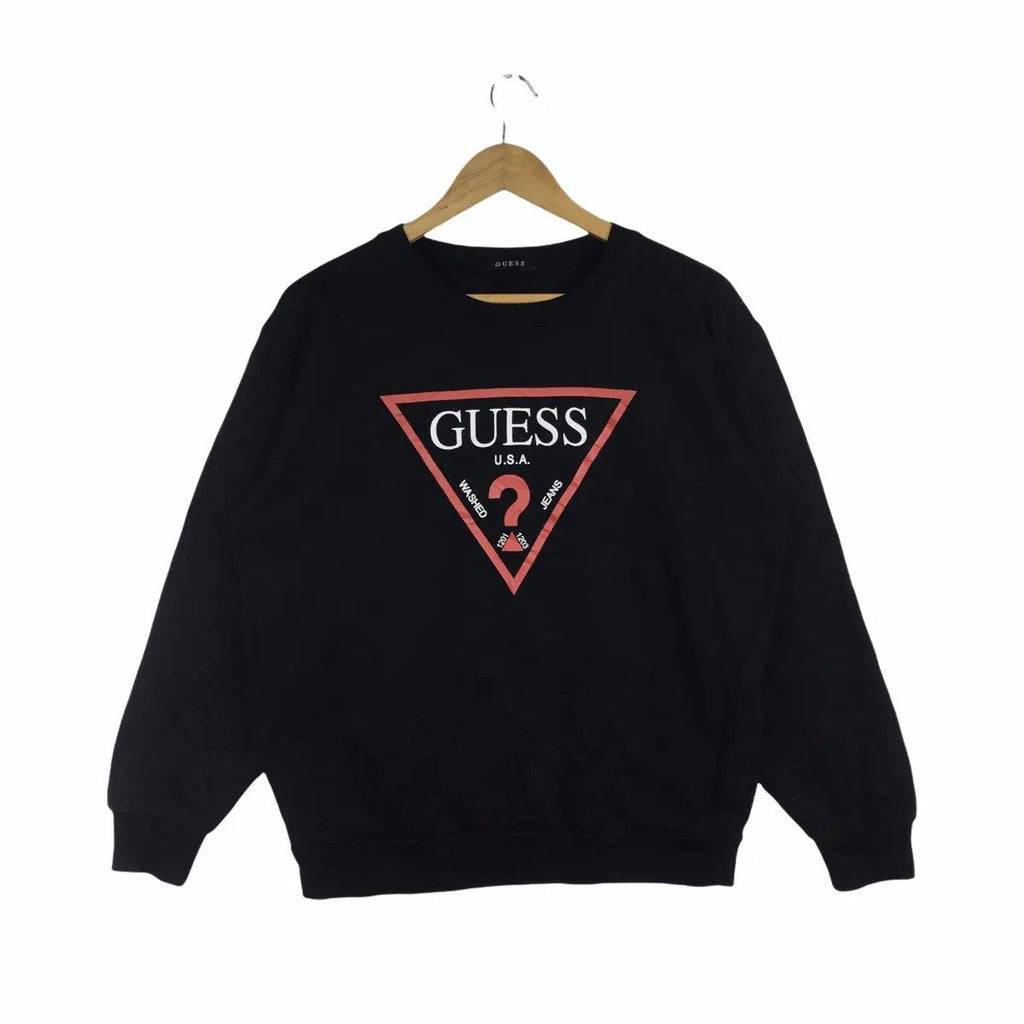 Vintage GUESS USA Stock Logo Crewneck Sweater Sweatshirt Pullover