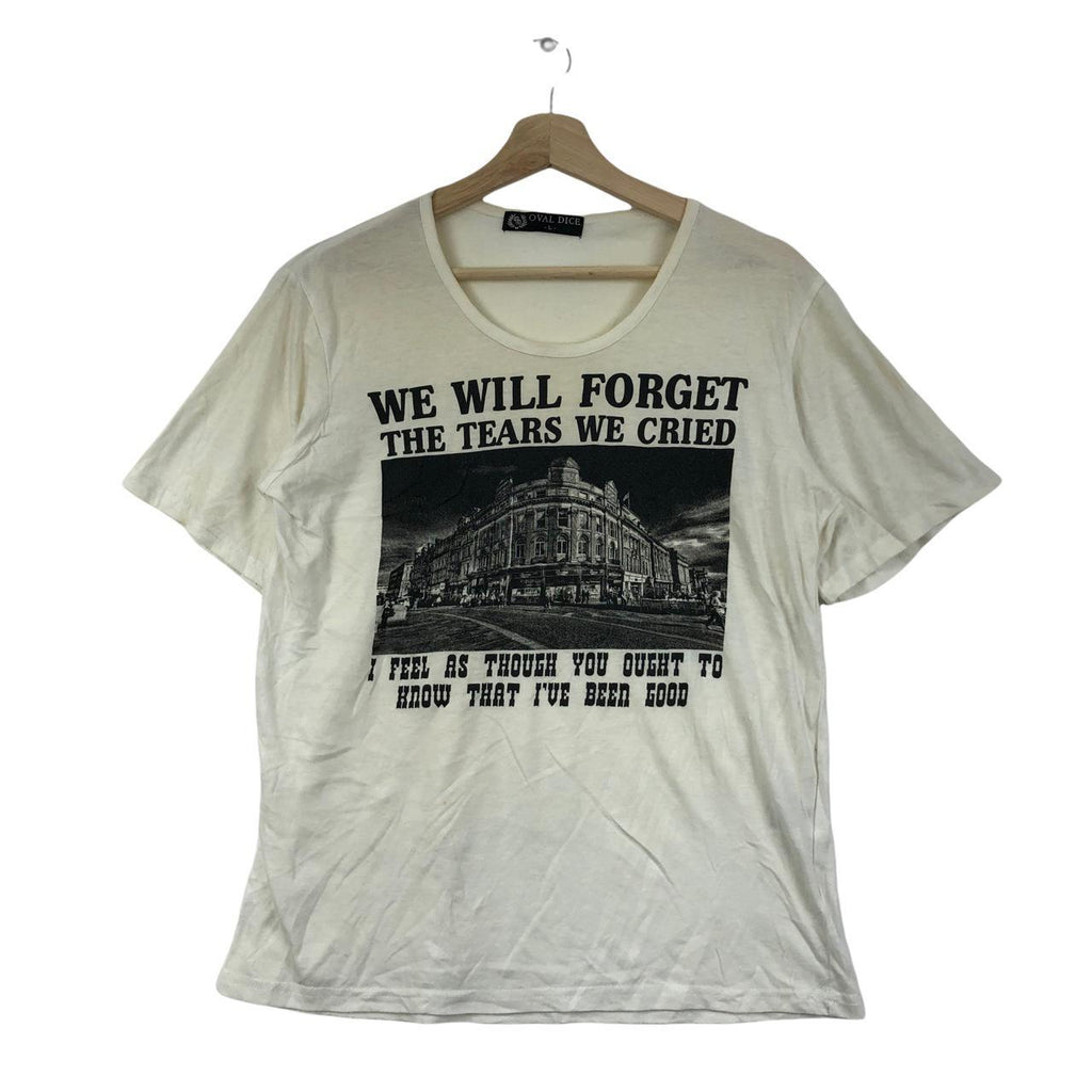 Vtg LOVE WILL TEARS Us Apart  Tee Shirt Music Album Quote