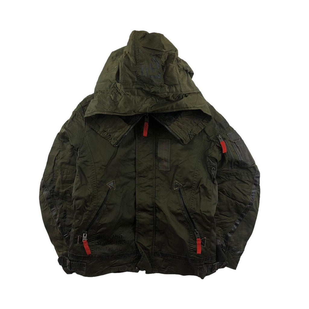 BUCKAROO MILITARY Bomber Gorp Core Technical Parka Jacket Coat Hoodie Windbreaker