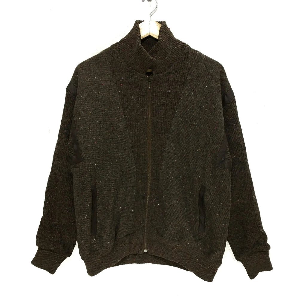 Vintage TRICOTS PIERRE CARDIN Paris Zipper Jacket Jumper Sweater Knitwear