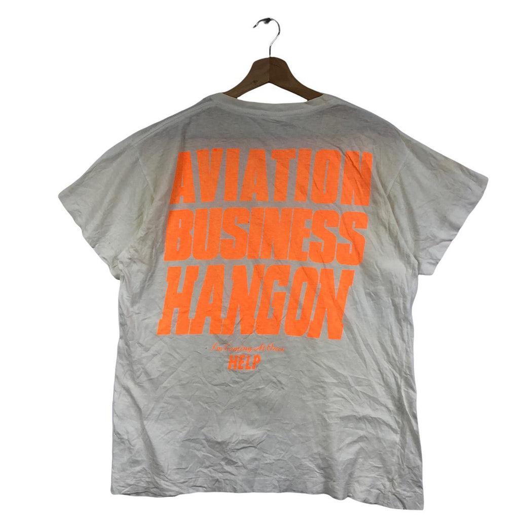 vtg YOLORS AVIATION BUSINESS Japan Tokyo Tee Shirt Big Logo