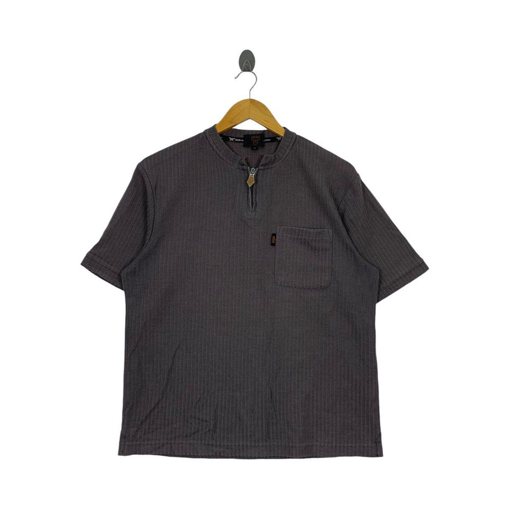 Vintage MCM LEGERE COLLECTION Half Zipper Tee Shirt Top Baggy Polo