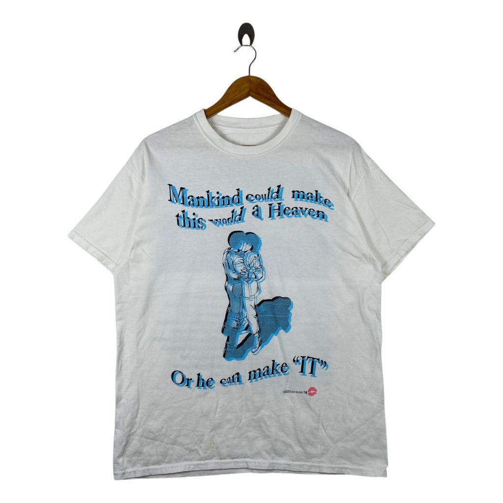 CYBER PUNK ANIME Mankind Heaven Kiss Manga Tee Shirt Top High Standard World Peace