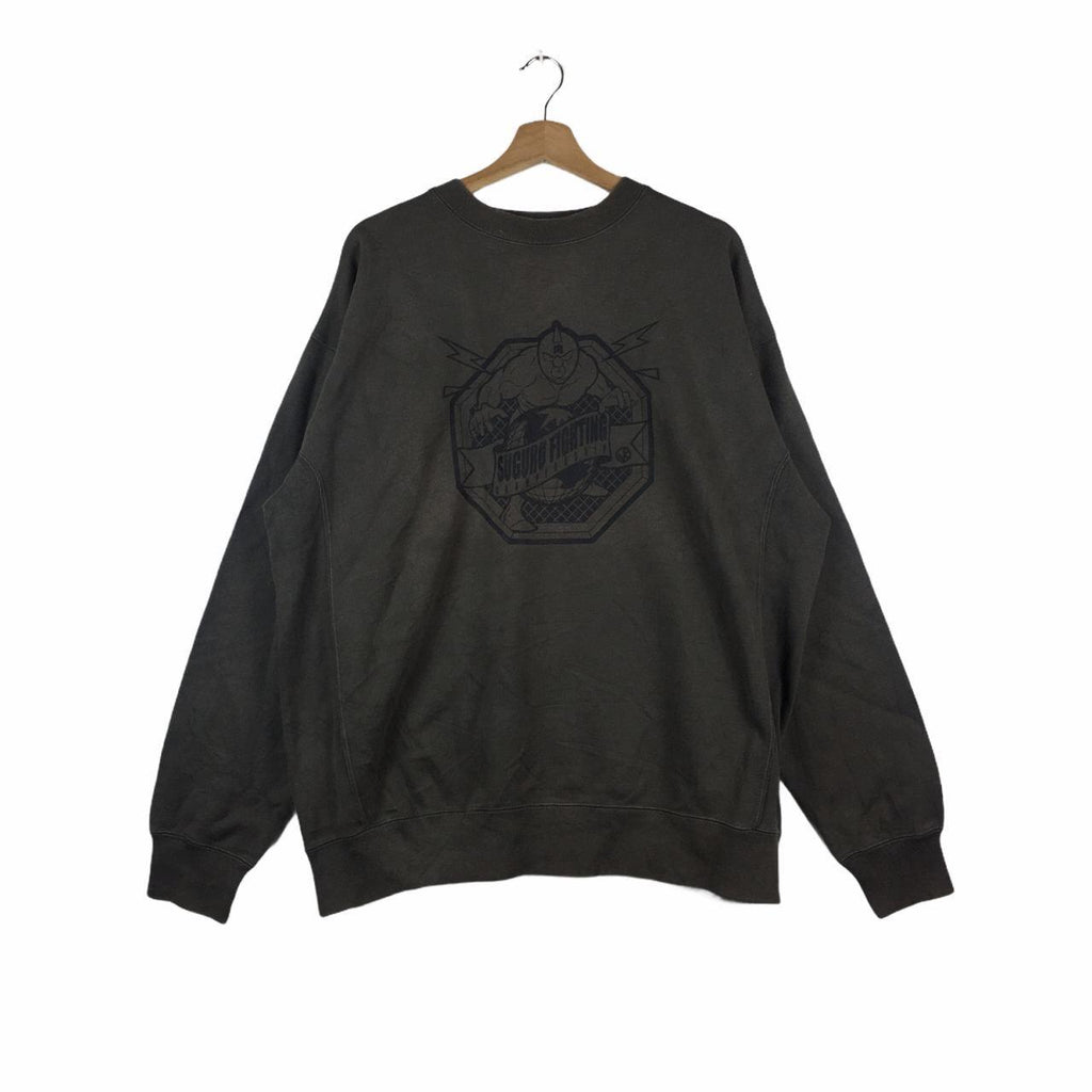Vtg ONE PUCH MAN Anime Bam Bam Manga Japan Sweatshirt Pullover Sweater