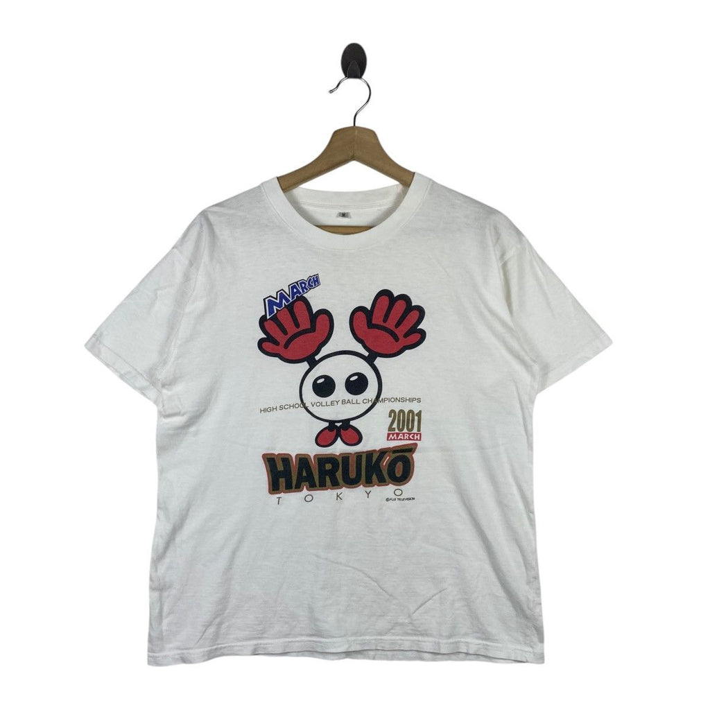 Vintage HARUKO TOKYO VOLLEYBALL Fuji Television Tee Shirt Top High School Championship