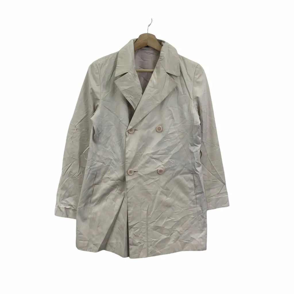 Vintage YOHJI YAMAMOTO INED Double Breasted Peacoat Jacket Sport Coat Parka Trench