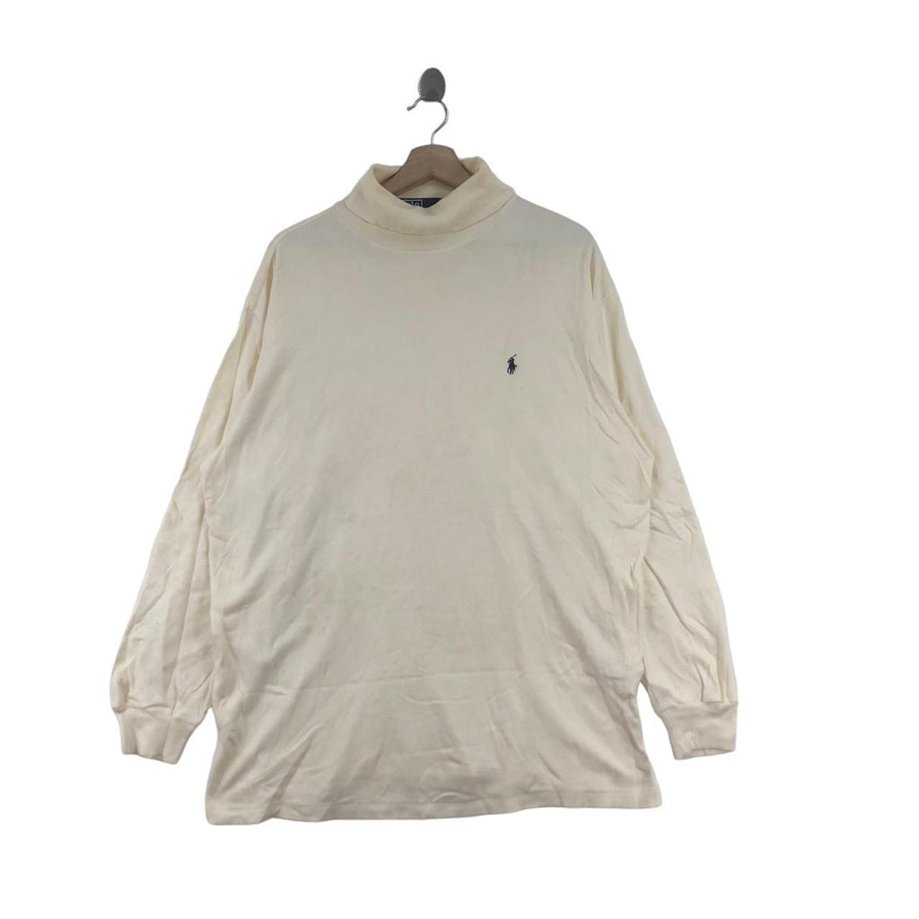 Vtg POLO RALPH LAUREN Small Pony Turtleneck Sweatshirt Sweater Pullover