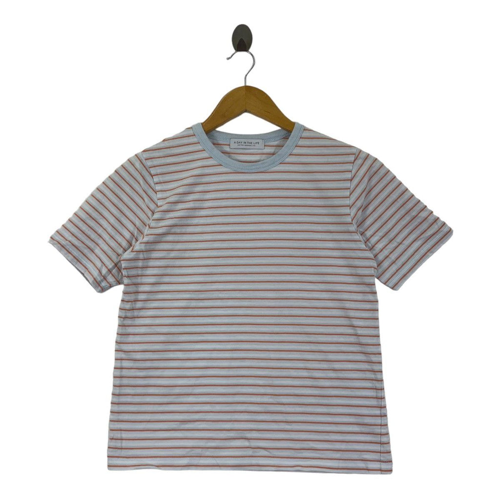 UNITED ARROWS A Day In Life Collection Striped Tee Shirt Top Ringer Baggy