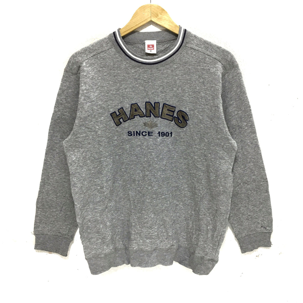 Vintage HANES North Carolina USA Embossed Logo Sweatshirt Pullover Jumper Sweater&nbsp;