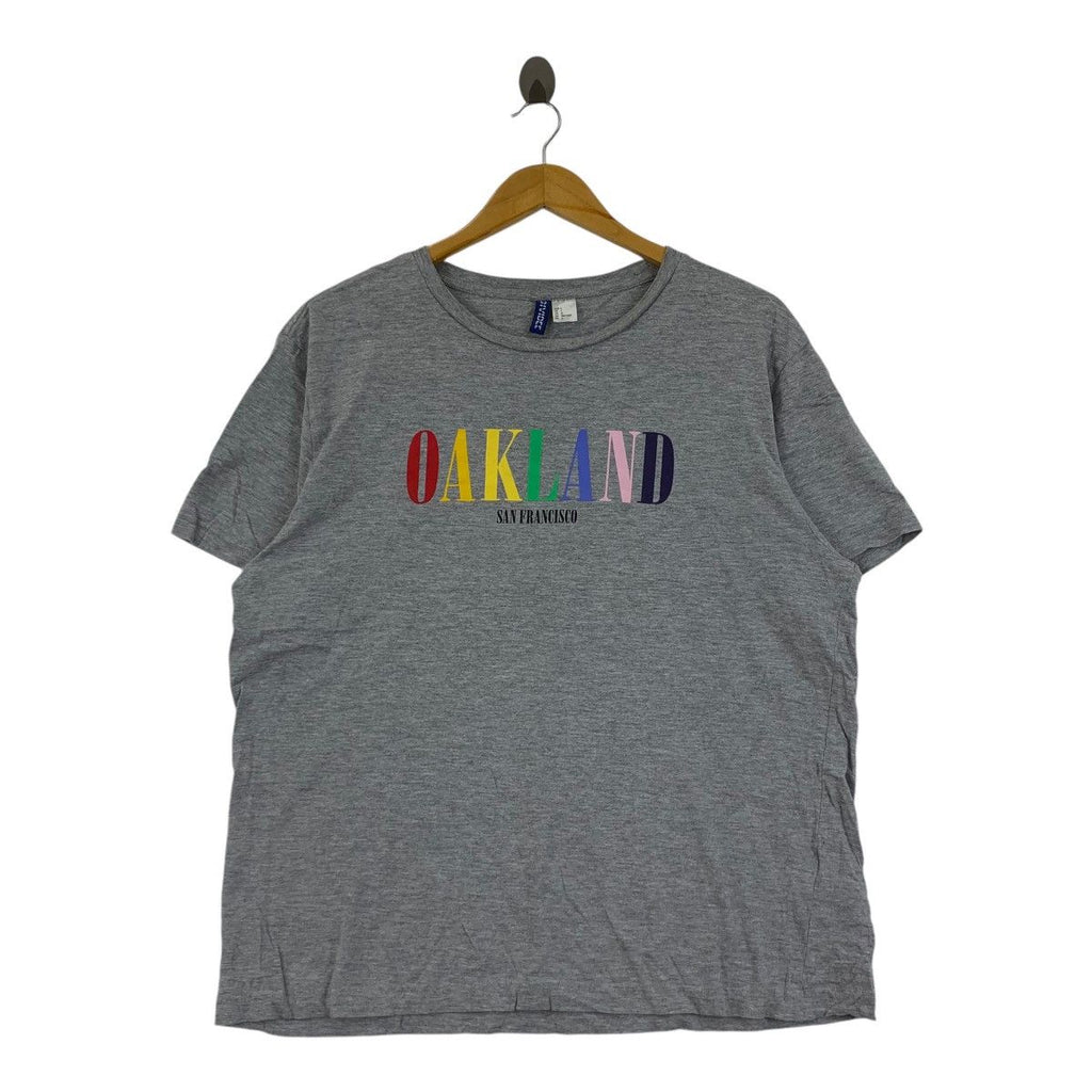 OAKLAND SAN FRANCISCO Rainbow Logo Tee Shirt Top H&M Divided