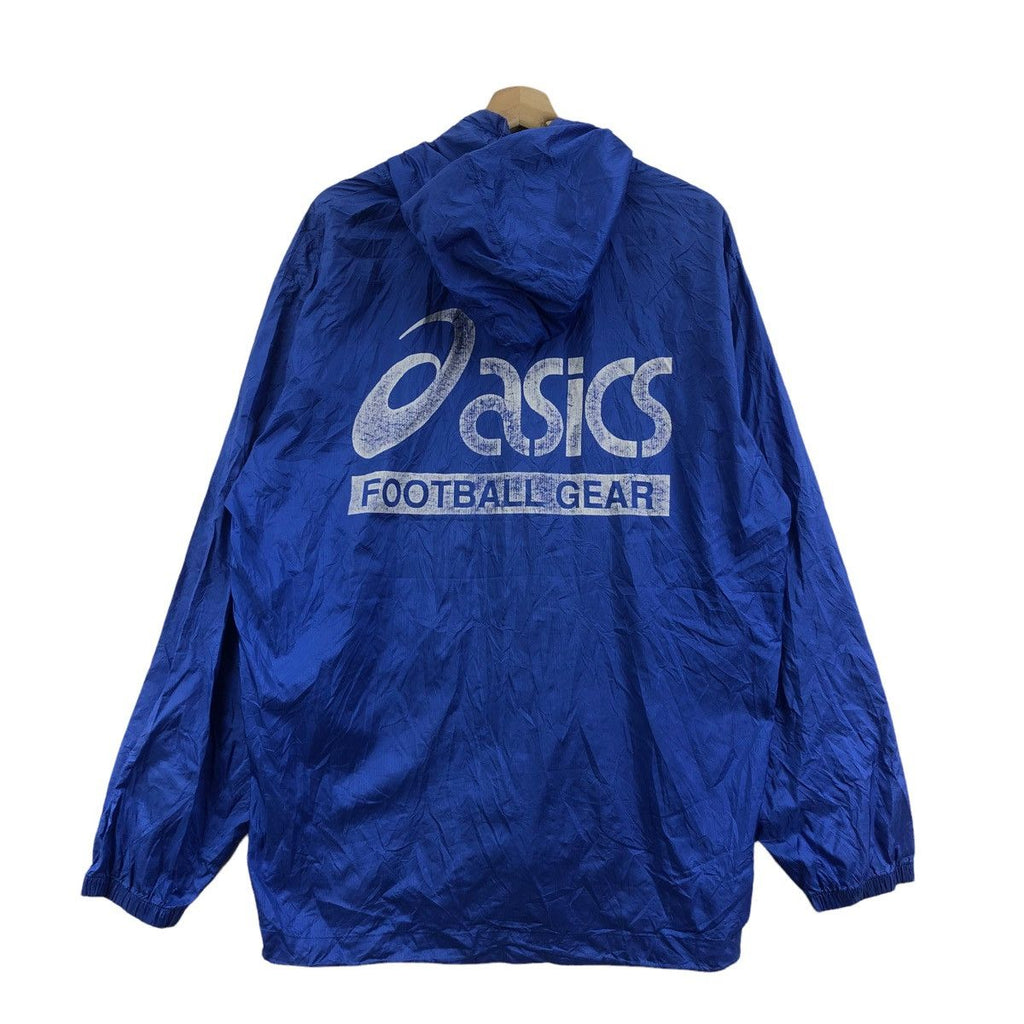 Vintage ASICS JAPAN FOOTBALL Gear Jacket Windbreaker Hoodie Raincoat Parka Outdoor