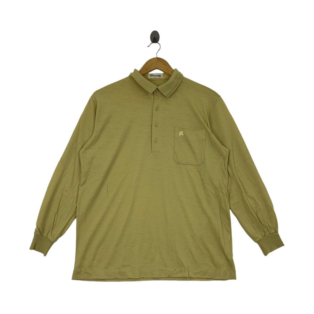 Vintage 90’ PIERRE CARDIN PARIS Tricots Collection Tee Shirt Top Polo Long Sleeve
