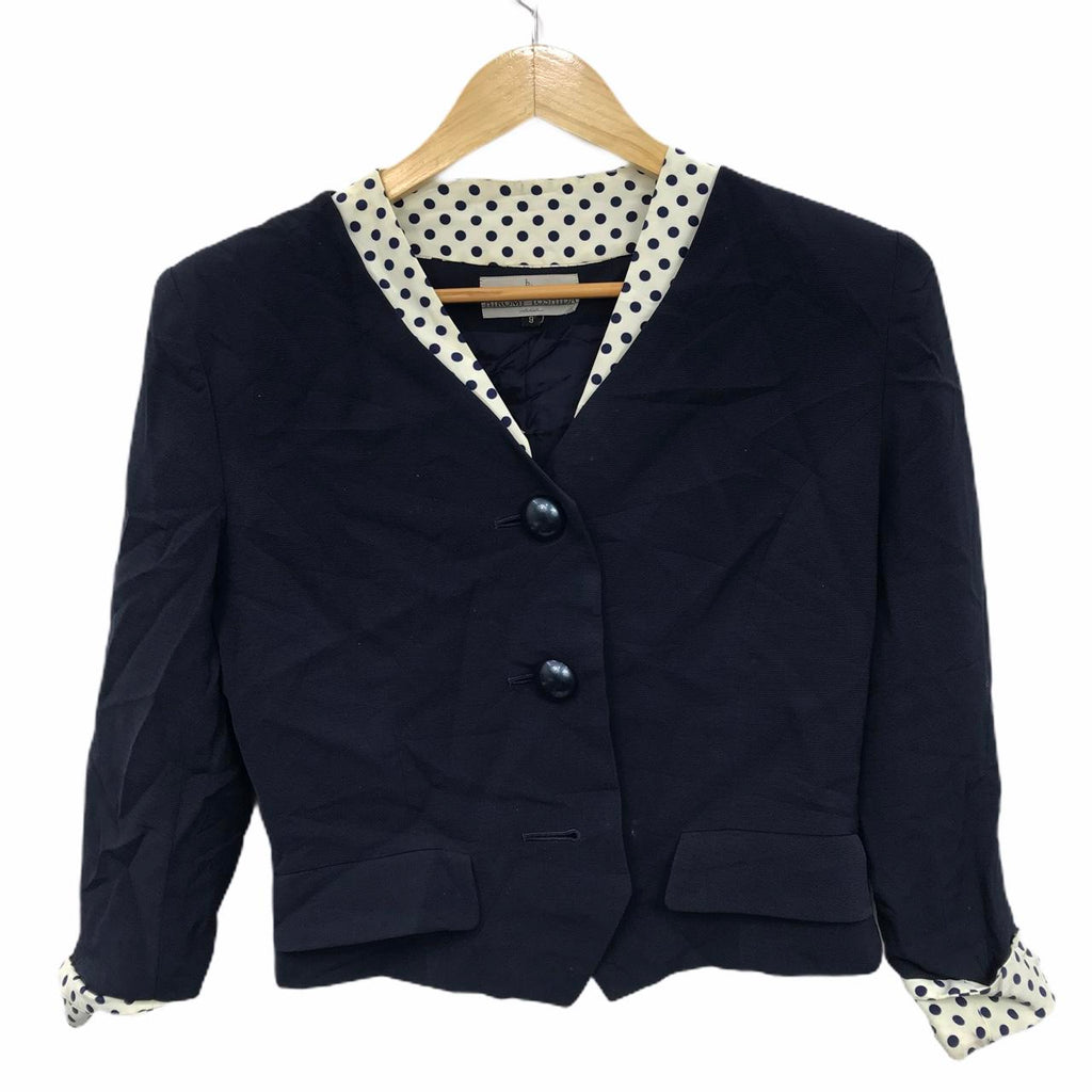 Japan Design by Hiromi Roshida Buttons Blazer Jacket Sport Coat Made In Japan Striped Pocket