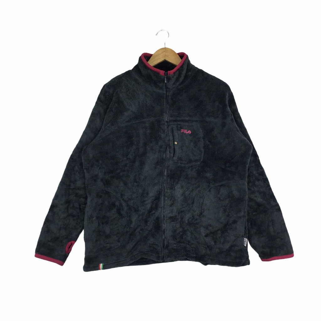 Vintage FILA BIELLA ITALIA Deep Pile Sherpa Outdoor Fleece Jacket Windbreaker Parka