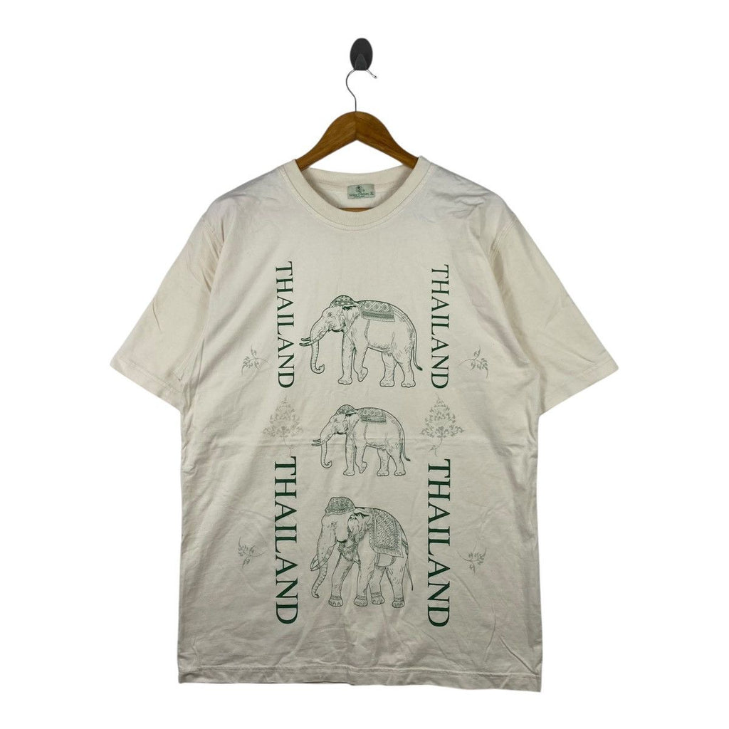 THAILAND TRADITIONAL ELEPHANT Pure Cotton Tee Shirt Top Aboriginal Cultural