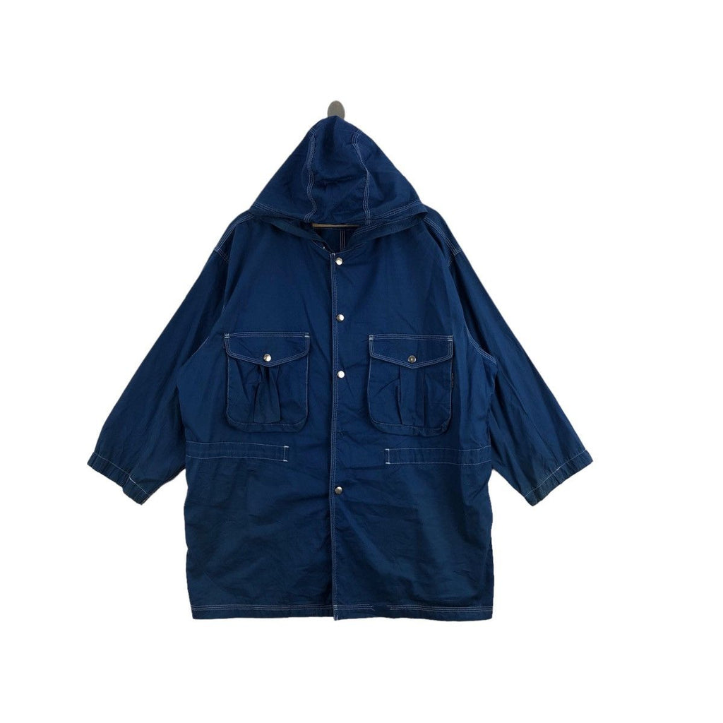 Vtg 90’ ISSEY MIYAKE HAI Sporting Gear Indigo Jacket Tsumori Chisato Oversized Windbreaker Super Powerful Hai Team