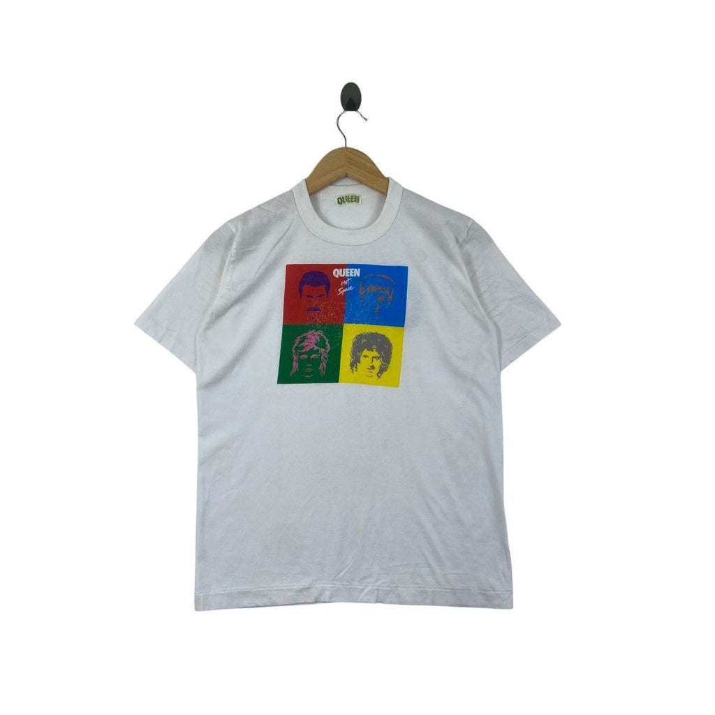 Vintage 1992 QUEEN HOT SPACE Album Anniversarry Tee Shirt Top Freddie Mercury