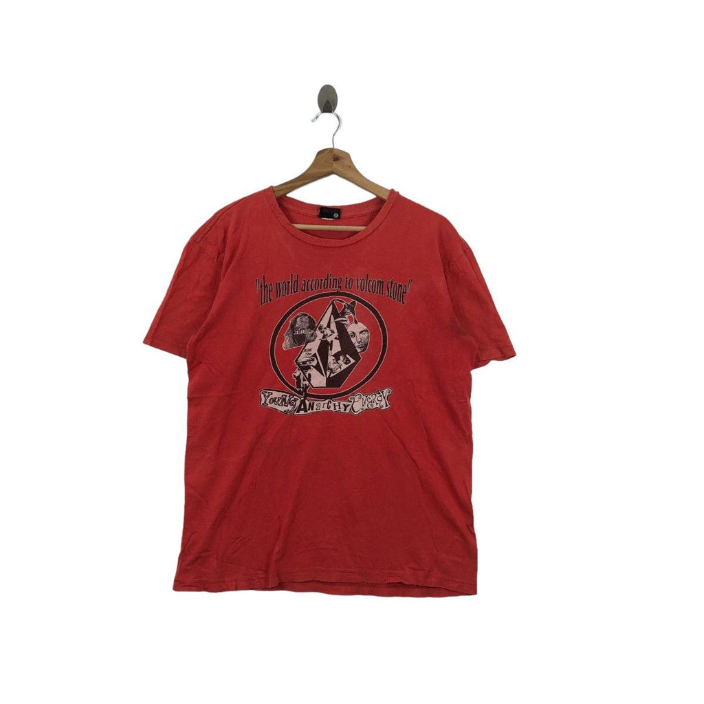 Vintage VOLCOM STONE ANARCHY ENERGY Skate Tee Shirt Punk Rebel