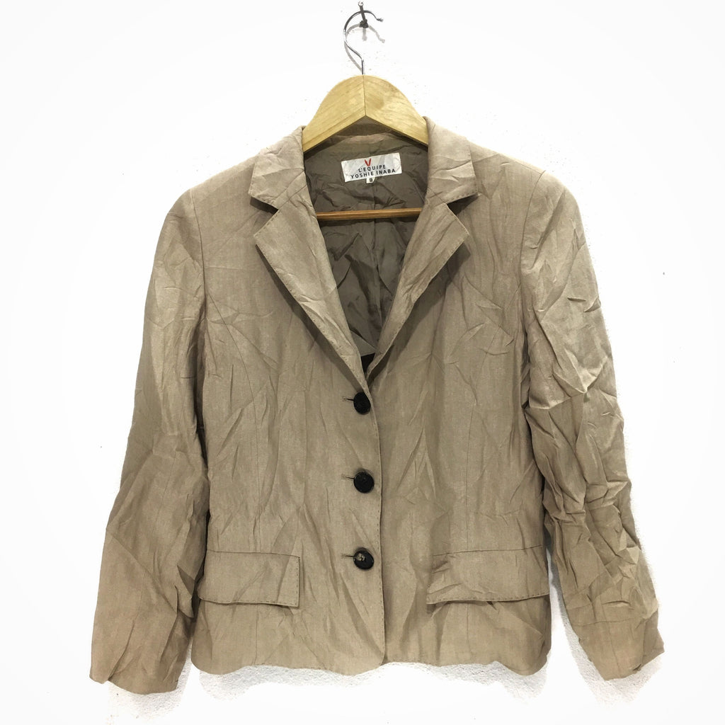 L'EQUIPE YOSHIE INABA 3 Button Blazer Jacket Sport Coat