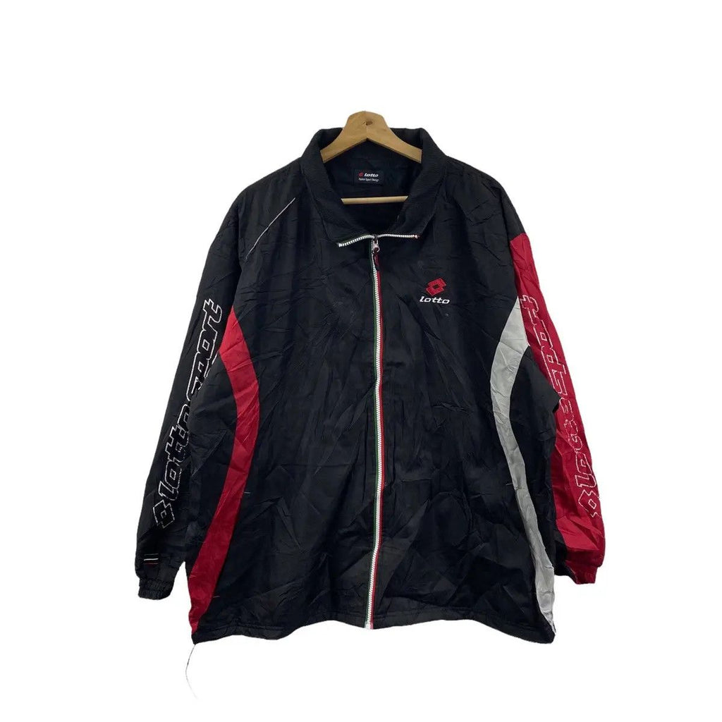 Vintage LOTTO ITALIAN SPORT Design Football Jacket Soccer Windbreaker Sweater