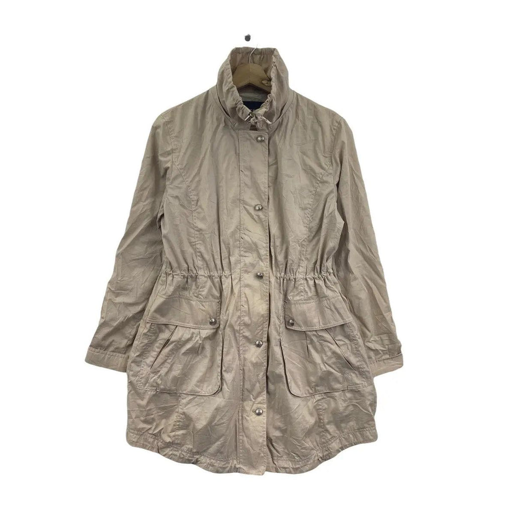 Vintage 90’ KANSAI YAMAMOTO BIS Collection Beige Parka Trench Coat Jacket Windbreaker Avant Garde