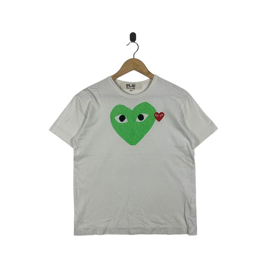Vintage COMME DES GARCONS Play Double Love Tee Shirt Top 2008 Spring Summer Collection