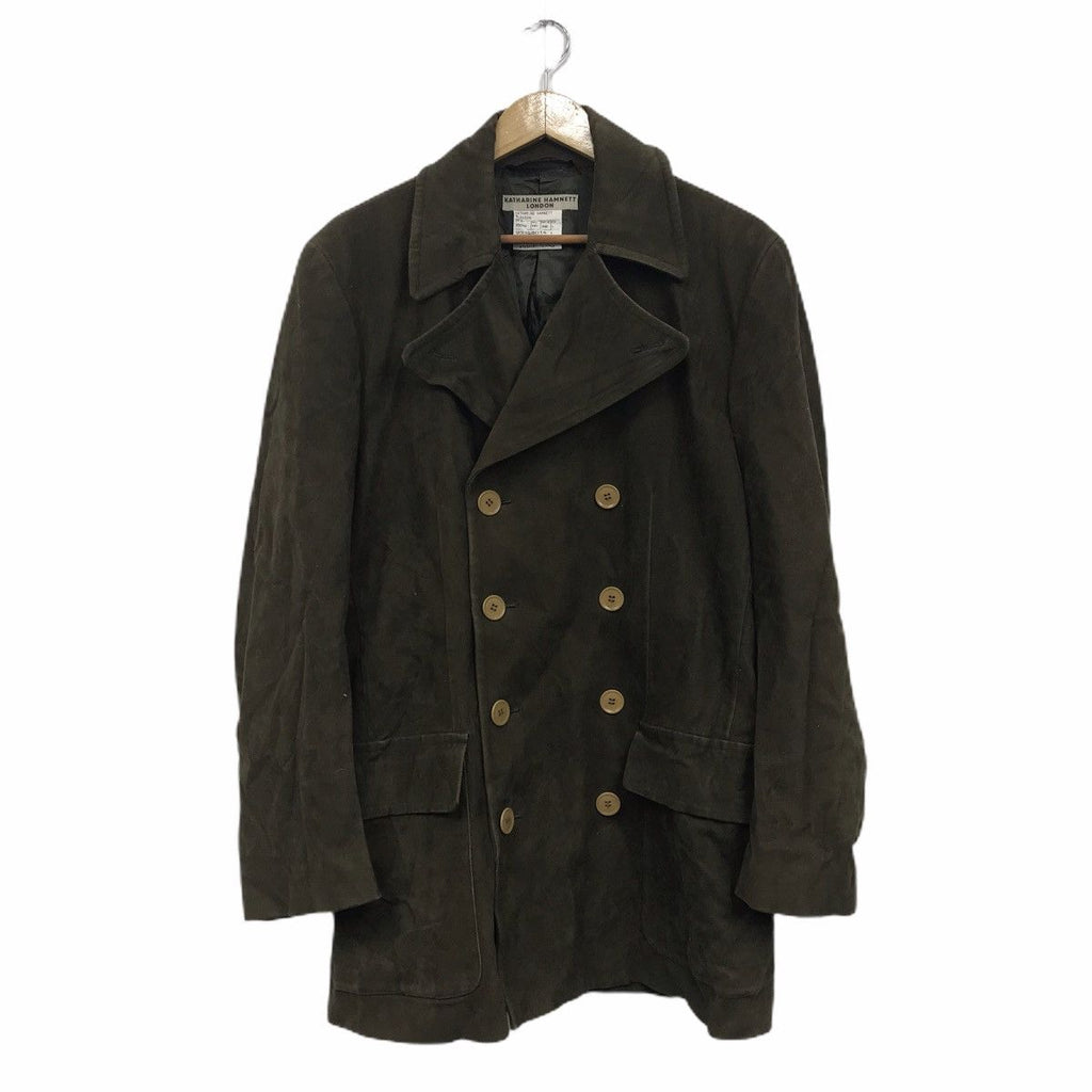 Vintage KATHARINE HAMNETT LONDON Blouson Pea Coat Double Breasted Trench Parka Jacket
