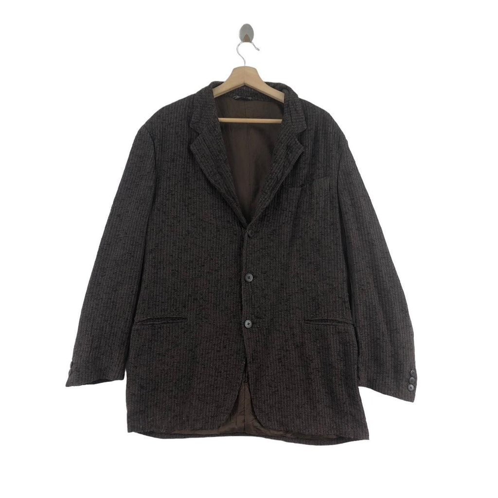 Vtg GIAN MARCO VENTURI Made In Italy Striped Blazer 2 Button Sport Coat Suit