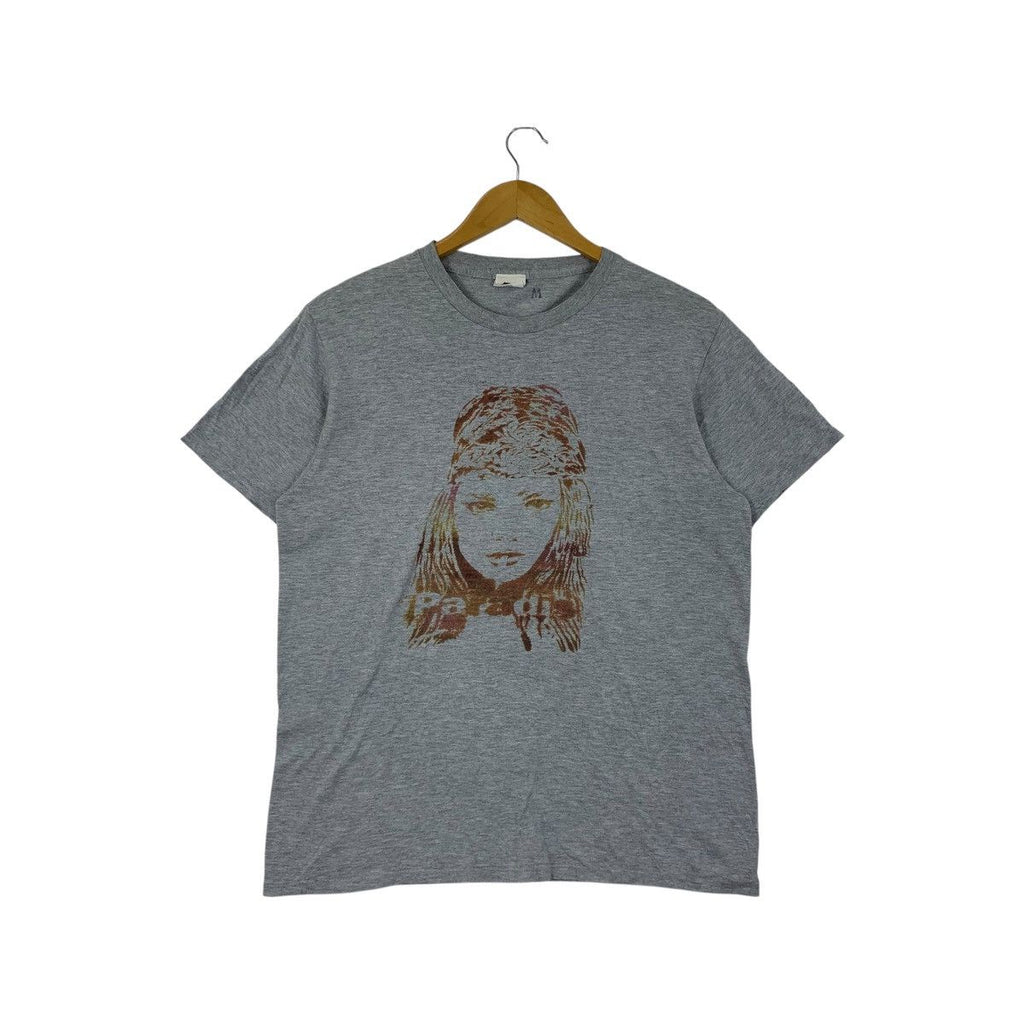 Vintage BIGPINK KATE MOSS Made In Japan Art Tee Shirt Top Illustration Artist