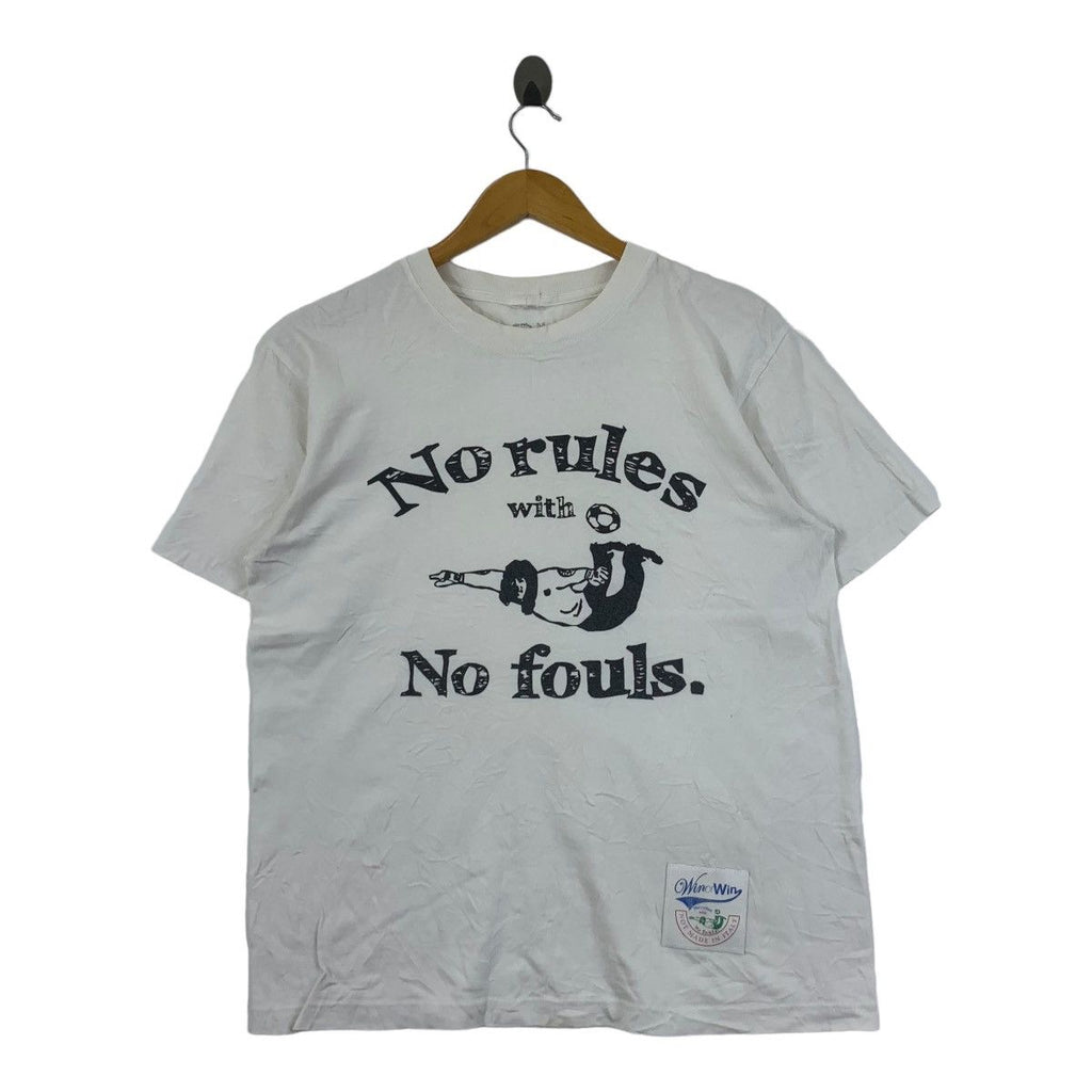 WIN OR WIN No Rules With No Fouls Football Tee Shirt Top Soccer Illustration Artist