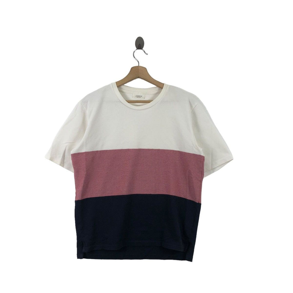 JUNRED TOKYO JAPAN Takahashi Striped Tee Shirt Plain Top