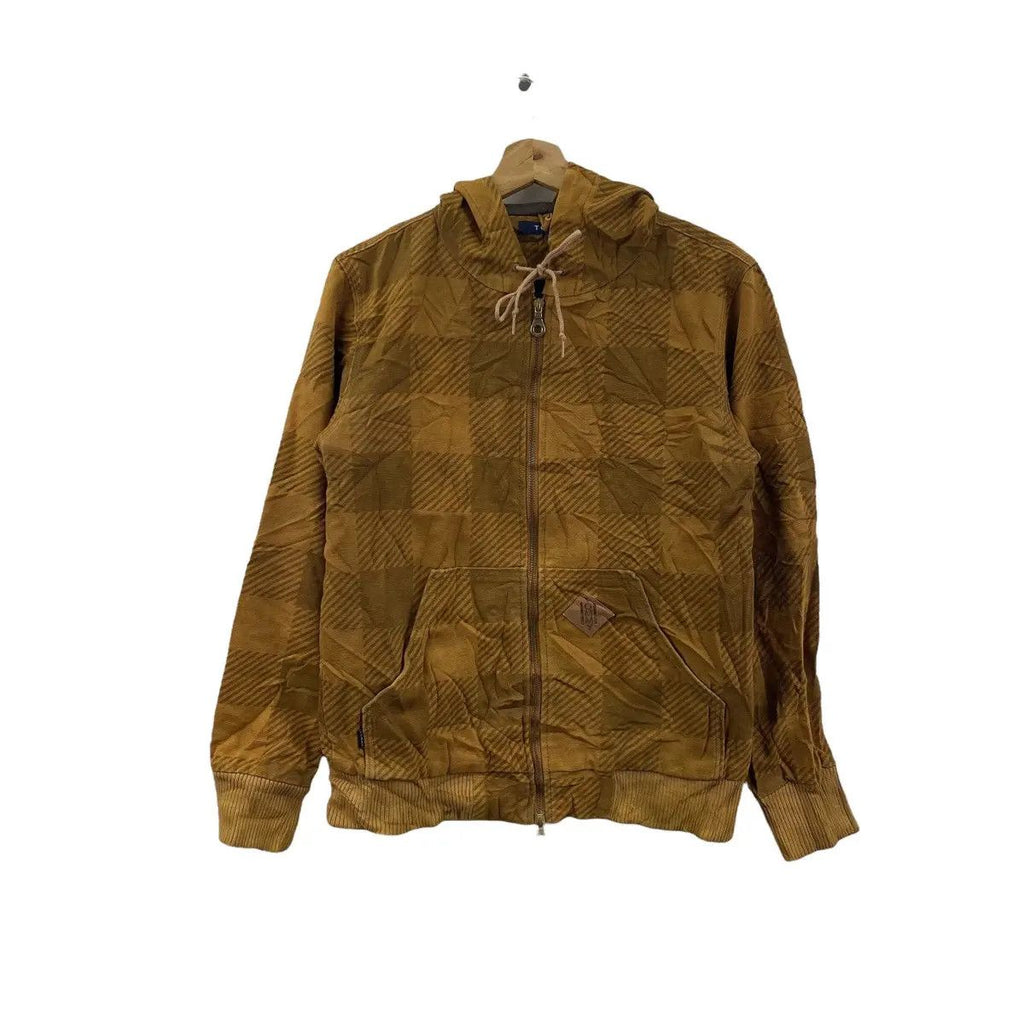 TOMMY HILFIGER USA Nova Checks Tartan Outdoor Jacket Hoodie Windbreaker Camping Hiking