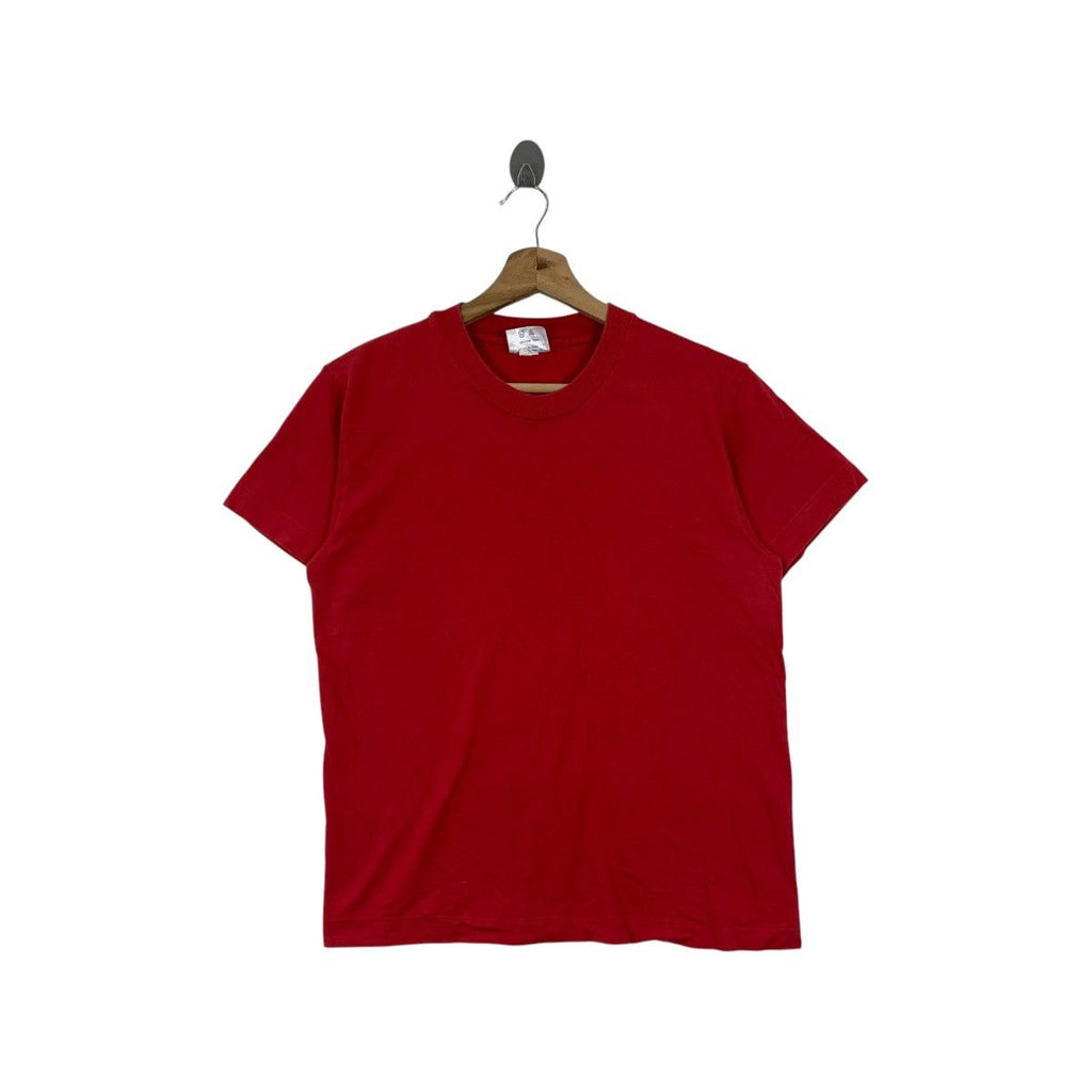 Vintage SARA LEE JAPAN Collection Minimalist Red Tee Shirt Top Harajuku Designer