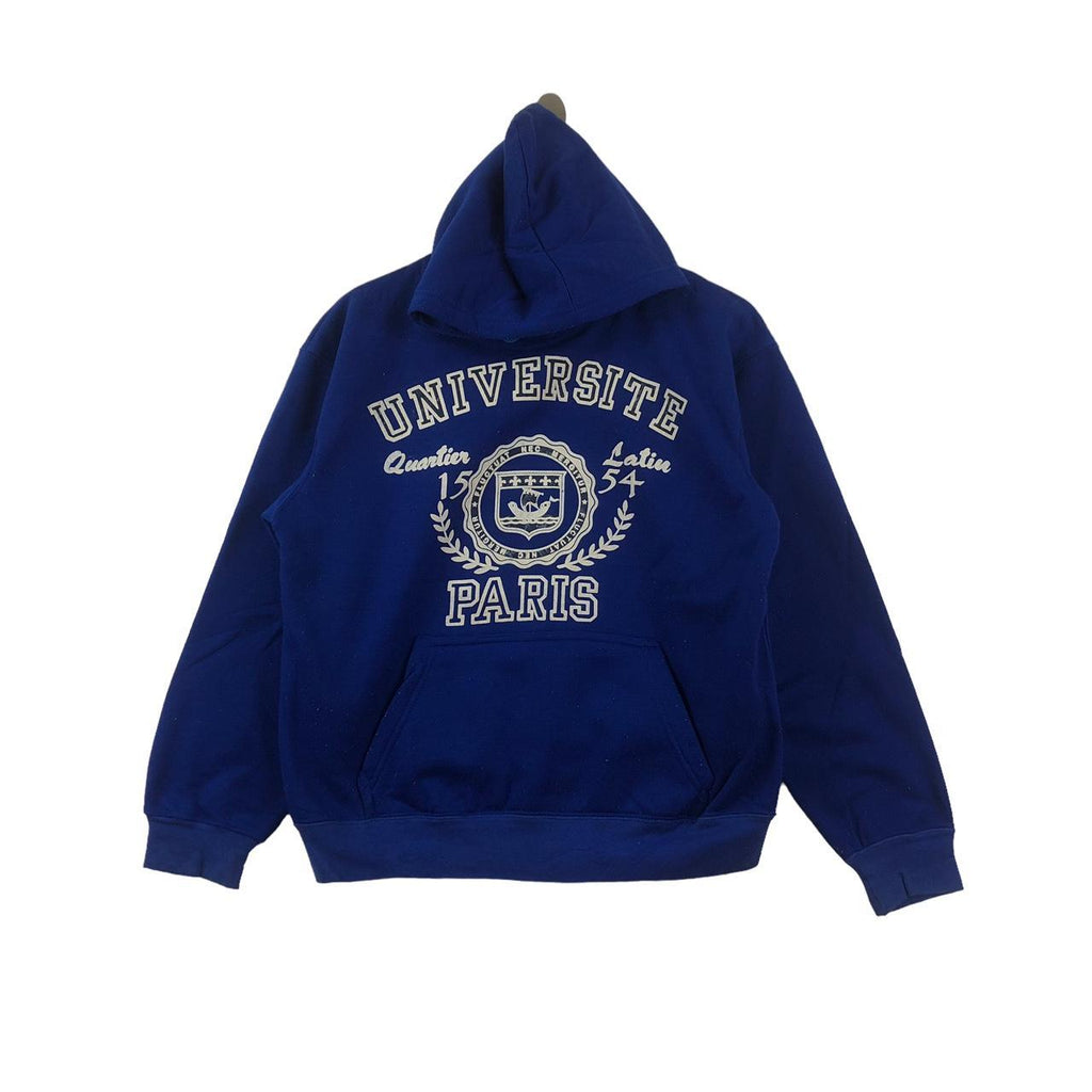 Vintage UNIVERSITY PARIS QUARTIER LATIN Pullover Hoodie Sweatshirt Sweater Jumper