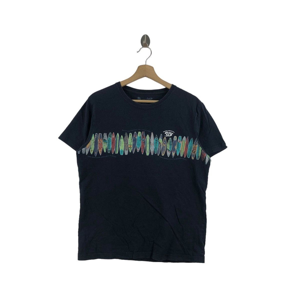 Vintage PIKO ALOHA HAWAII Longboard Wear Tee Shirt Top Summer Vacation Beach