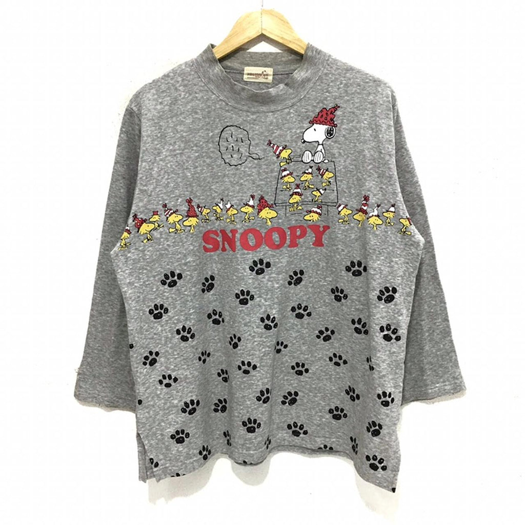 Vintage PEANUTS SNOOPY Cartoon Anime Crewneck Sweatshirt Big Logo Sweater Jumper Pullover Comic Strip Movie Schulz