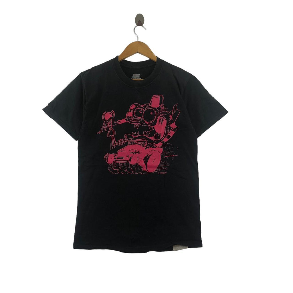 Vintage GREMMIE RATFINK D. HANSON Illustration Tee Shirt Motorcycle Racing Club