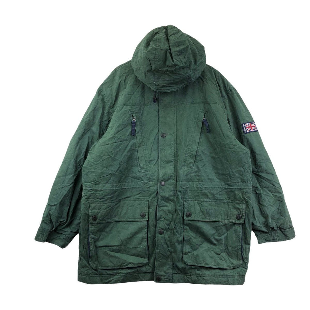 Vintage 90’ LEYTON HOUSE RACING Formula One Jacket Parka Hoodie Trench Coat