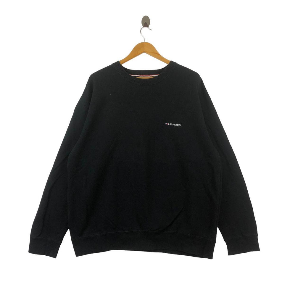 Vintage TOMMY HILFIGER Embroidered Baggy Sweatshirt Sweater Pullover Jumper