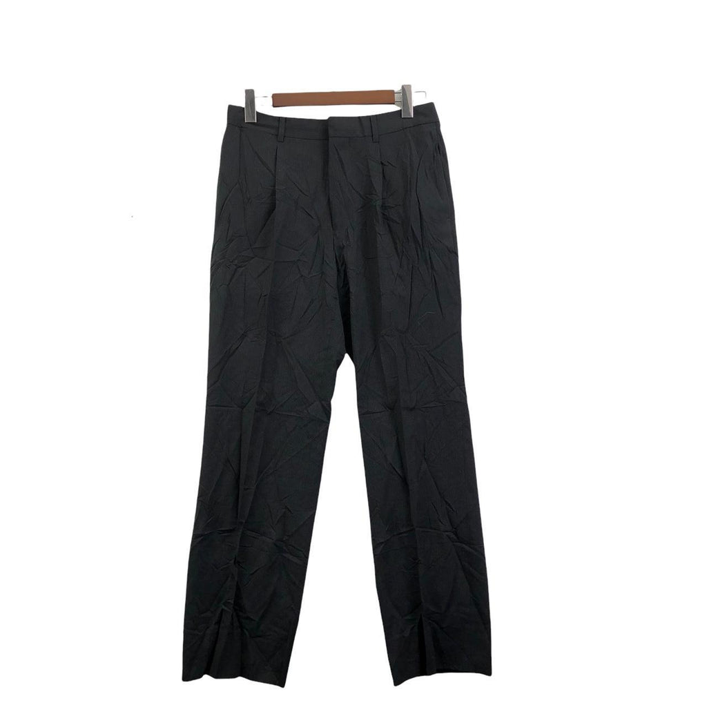 Vtg KENZO HOMME PARIS Black Wool Casual Pant Trouser Slack Workwear