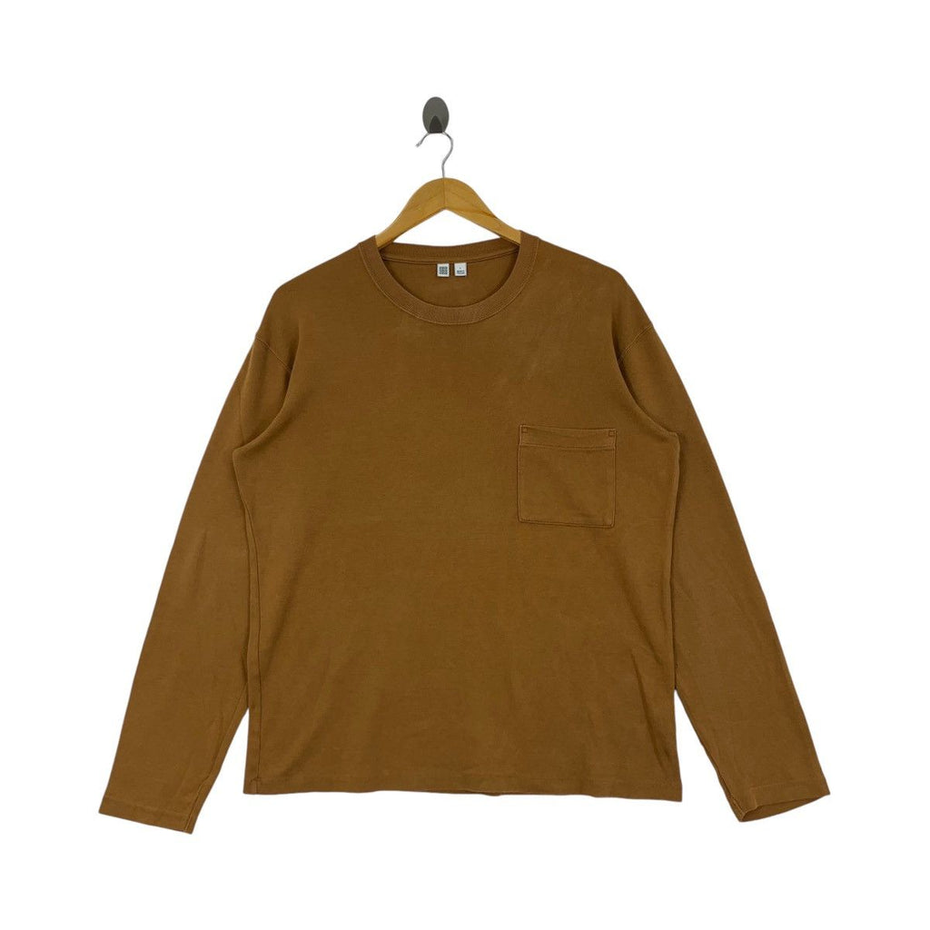LEMAIRE x UNIQLO COLLECTION Natural Sun Faded Tee Shirt Top Plain Pocket