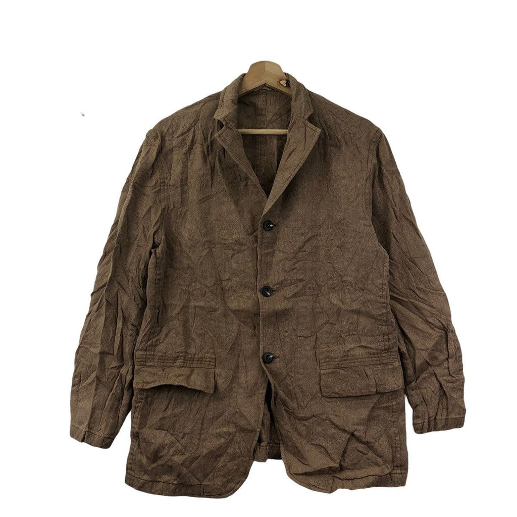 Vintage 301 JAPAN DESIGNER Maru Jacket Denim Jeans Heavy Coat Windbreaker Minimalist Design