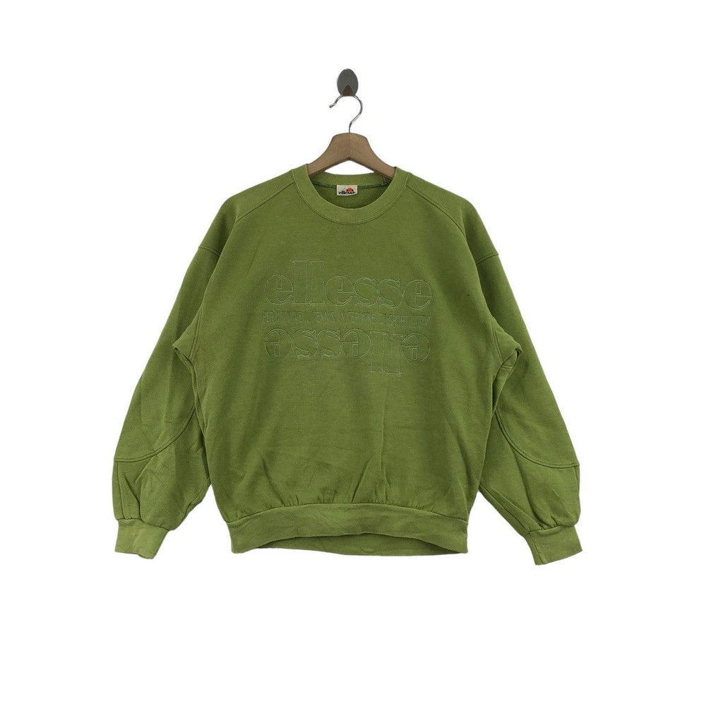 Vintage 90’ ELLESSE ITALIA TENNIS Embroidered Sweatshirt Sweater Pullover Jumper