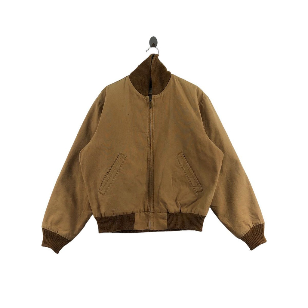 Vintage OSHKOSH JAPAN Quilted Chore Jacket Duck Canvas Trucker Jeans Denim Workwear
