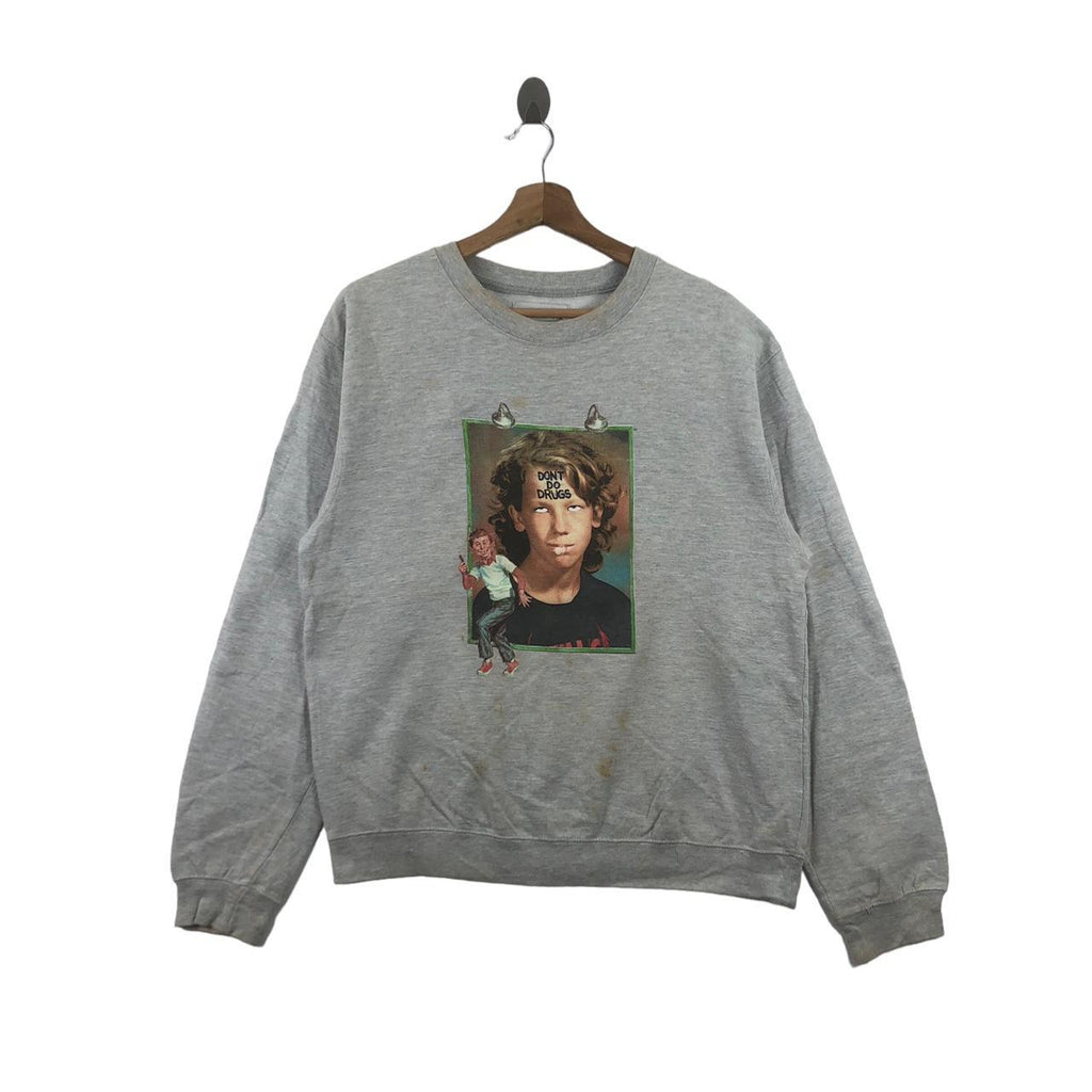 FUCKING AWESOME Dont Do Drug Mad Magazine Sweatshirt Pullover Sweater Jumper