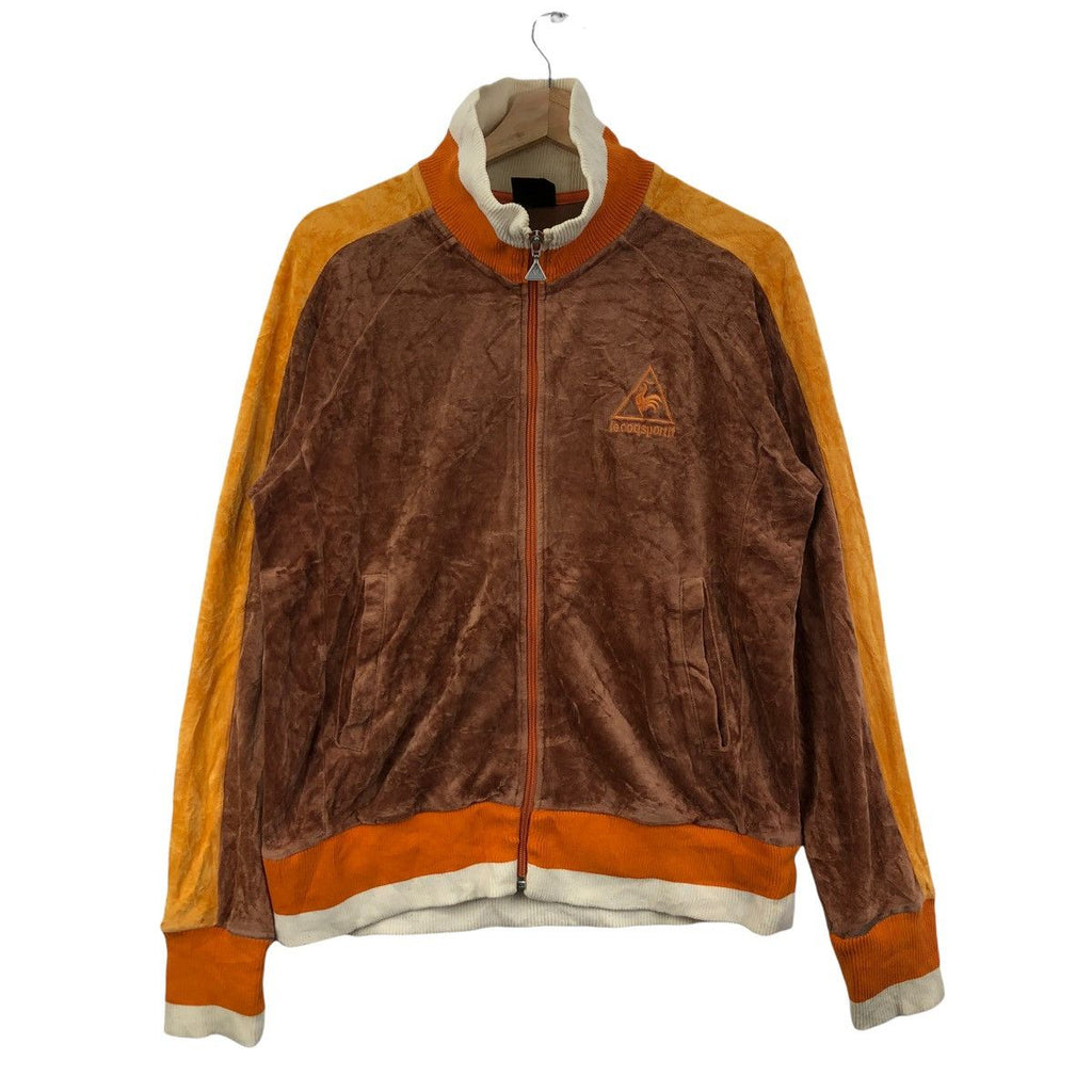 LE COQ SPORTIF FRANCE Fleece Zipper Corduroy Jacket Windbreaker Sweater Lecoq Tennis